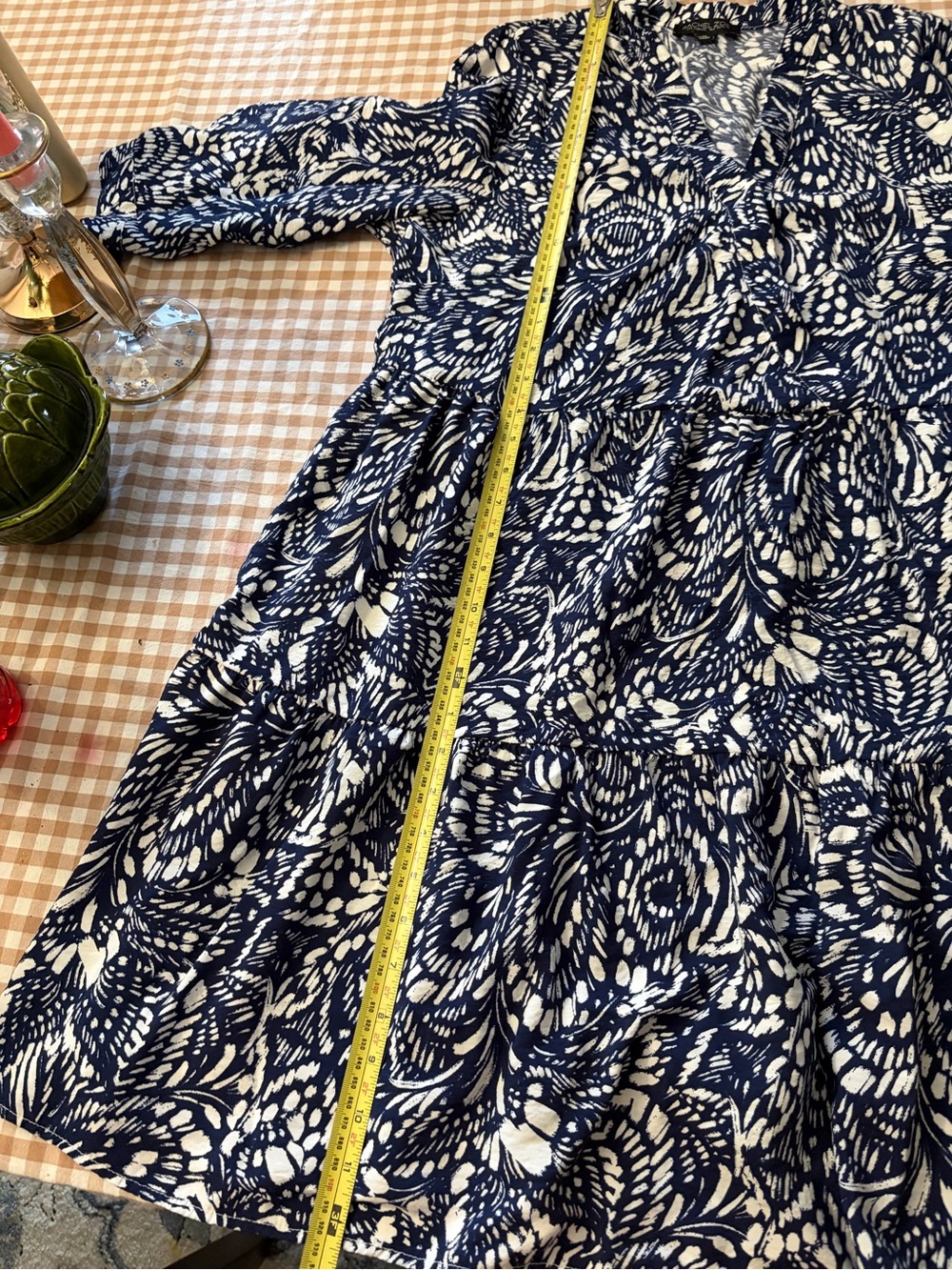 Rachel Zoe Navy and White Floral Wrap-Style Maxi Dress - Picture 6 of 11